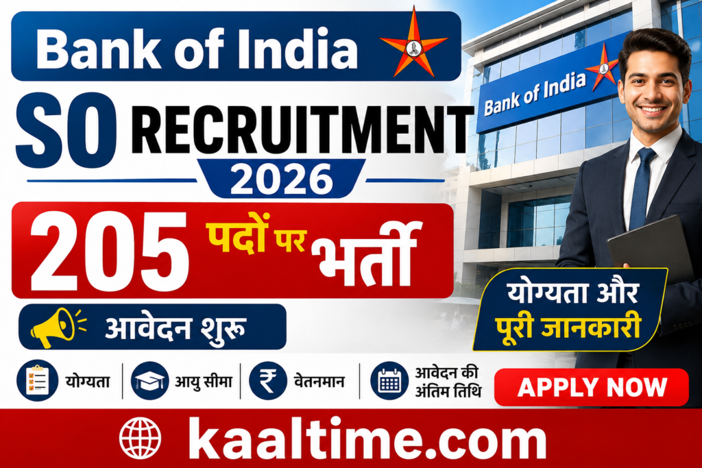 Bank of India SO Recruitment 2026