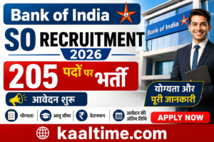 Bank of India SO Recruitment 2026