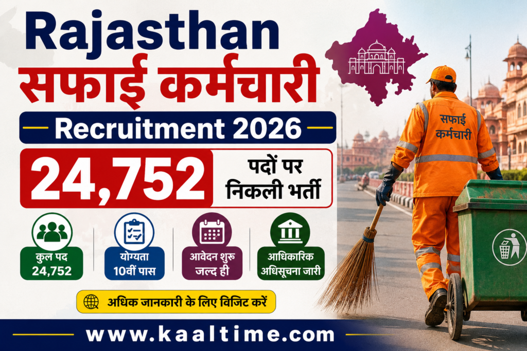Rajasthan Safai Karmchari Recruitment 2026 24752 Posts Apply Online