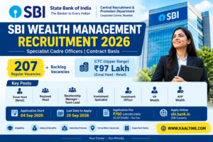 SBI Wealth Management Recruitment 2026 Specialist Cadre Officer Vacancy