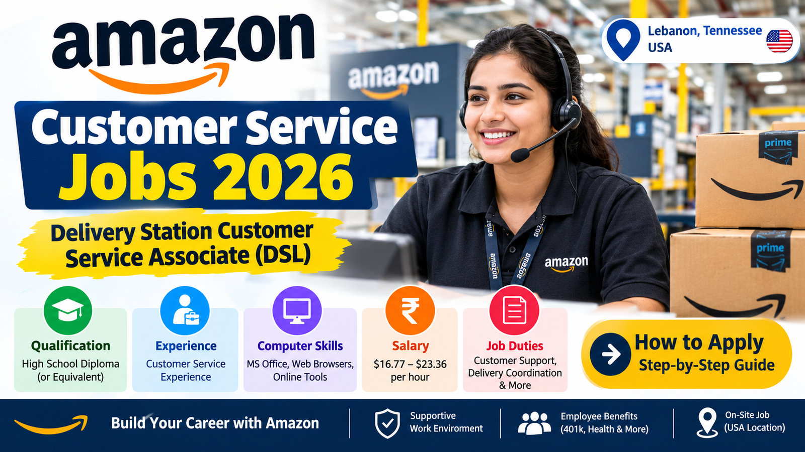Amazon Delivery Station Customer Service Associate Job 2026